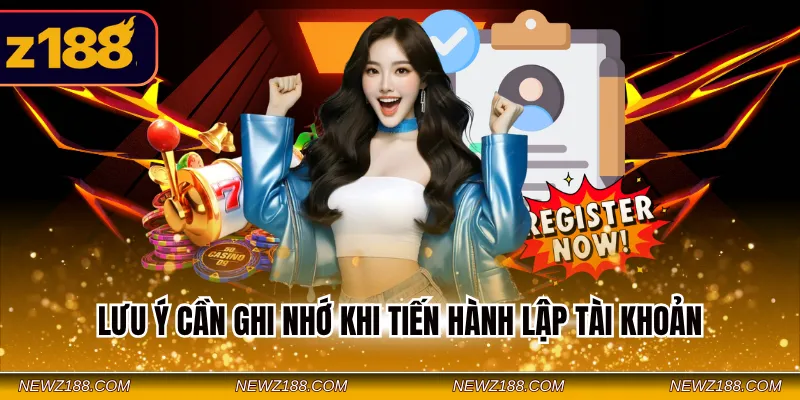 Lưu ý cần ghi nhớ khi tiến hành lập tài khoản